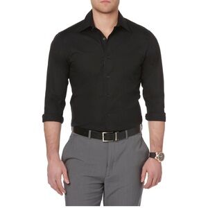 Structure slim fit dress shirt
